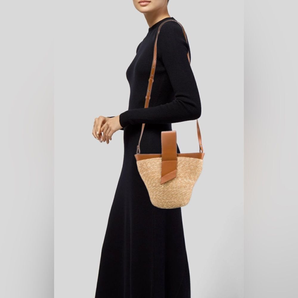 Carolina Santo Domingo Straw Amphora Crossbody Bag